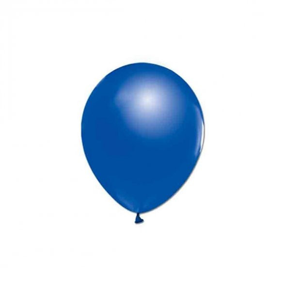 Metalik Mavi Balon 100 Adet