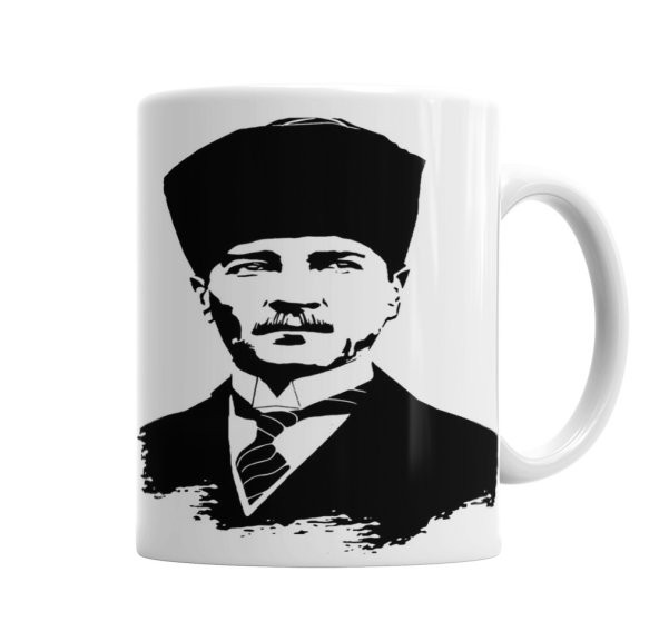 Mustafa Kemal Atatürk Kupa Bardak Porselen - 1