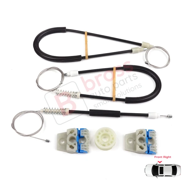 VW Passat B7 362 365 2010-2014 CC A32 A33 2011-2020 İçin Elektrikli Ön Sağ Cam Kriko Tamir Seti ürün görseli 1
