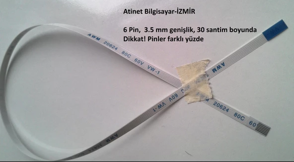 HP EliteBook 8560w  8570w  Power Buton Flex Kablosu 6 Pin  6-0.5-30B - 2