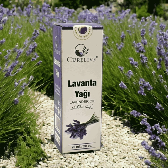 CURELIVE Lavanta Uçucu Yağı 20 ml Rahatlatıcı Aromaterapi Ve Sakinleştirici Etkili Lavanta Yağı