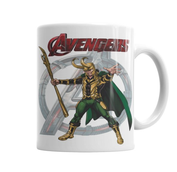 Marvel Süper Kahraman Avengers Loki Kupa Bardak Porselen