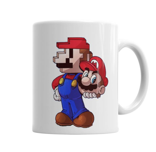Atari Süper Mario Pixel Kupa Bardak Porselen