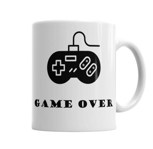 Gamer Game Over Kupa Bardak Porselen
