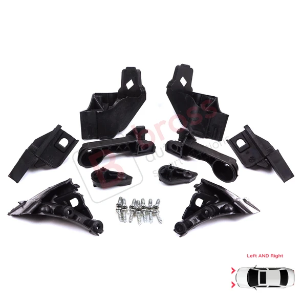 Opel Astra J MK4 P10 2009-2015 4/5 Kapı GTC 2011-2018 13335737 İçin Sağ Sol Ön Far Ayak Tamir Seti - Resim 4