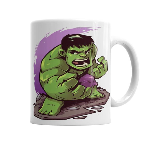 Hulk Chibi Kupa Bardak Porselen