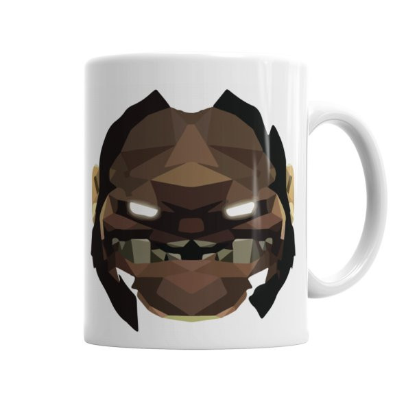 Dota 2 Pudge Face Kupa Bardak Porselen