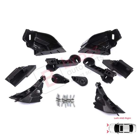 Opel Astra J MK4 P10 2009-2015 4/5 Kapı GTC 2011-2018 13335737 İçin Sağ Sol Ön Far Ayak Tamir Seti - Resim 2