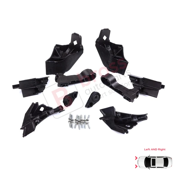 Opel Astra J MK4 P10 2009-2015 4/5 Kapı GTC 2011-2018 13335737 İçin Sağ Sol Ön Far Ayak Tamir Seti - Resim 3