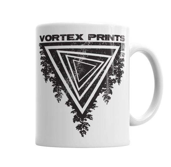 Vortex Prints Logo Kupa Bardak Porselen