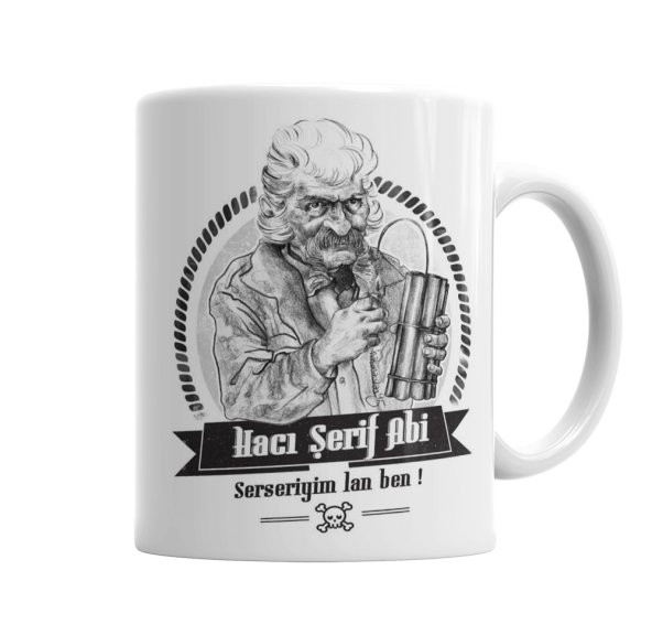 Kardeş Payı Hacı Şerif Abi Kupa Bardak Porselen - 1