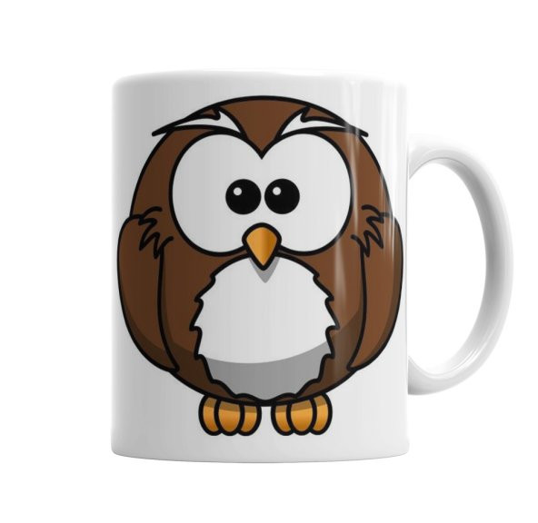 Sevimli Baykuş Owl Kupa Bardak Porselen