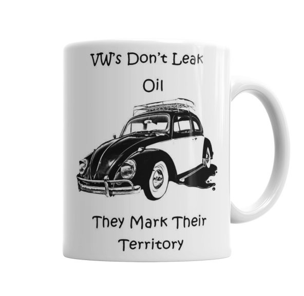 Vintage Volkswagen Retro Style Kupa Bardak Porselen