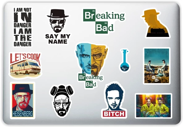 Aksesuar Breaking Bad Dekoratif Laptop Notebook Tablet Telefon Sticker Set 013