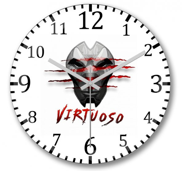 Jhin Virtuoso Duvar Saati Bombeli Gercek Cam