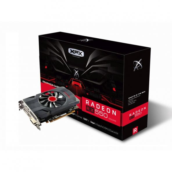 XFX RX-550P2PFG5 RX 550 2GB 128Bit DDR5 DP/HDMI/DVI PCI3.0 Ekran Kartı - 1