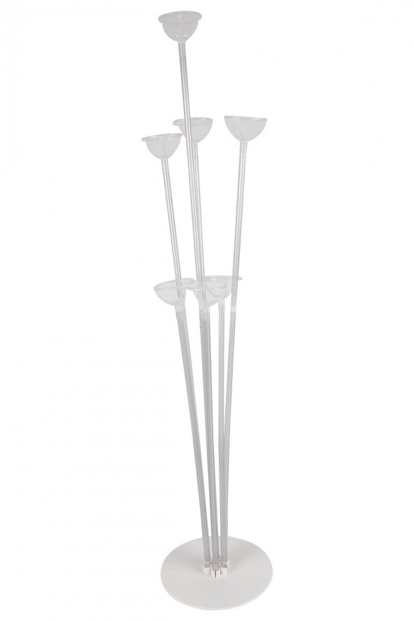 Balon Standı 7li Beyaz Tabanlı - 2