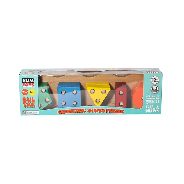 KM5656 Ahşap Beşli Bultak -Kumtoys