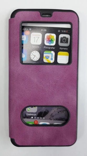 SAMSUNG A40 KAPAKLI GİZLİ MIKNATISLI MAGNUM KILIF - Resim 2