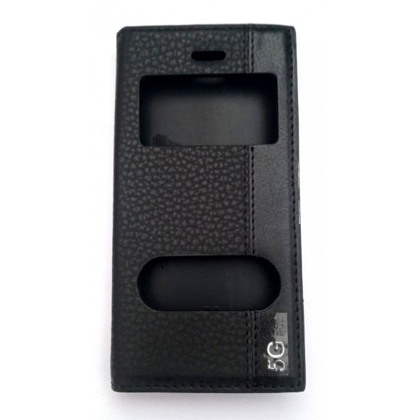 İPHONE 5 5G 5S KAPAKLI MAGNUM KILIF SİYAH - 1