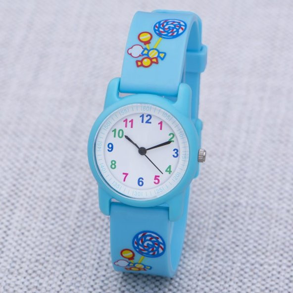 SaaTTino Renkli Şekerli Motifli Analog 6-13 Yaş Çocuk Kol Saati ST-303862 - Resim 3