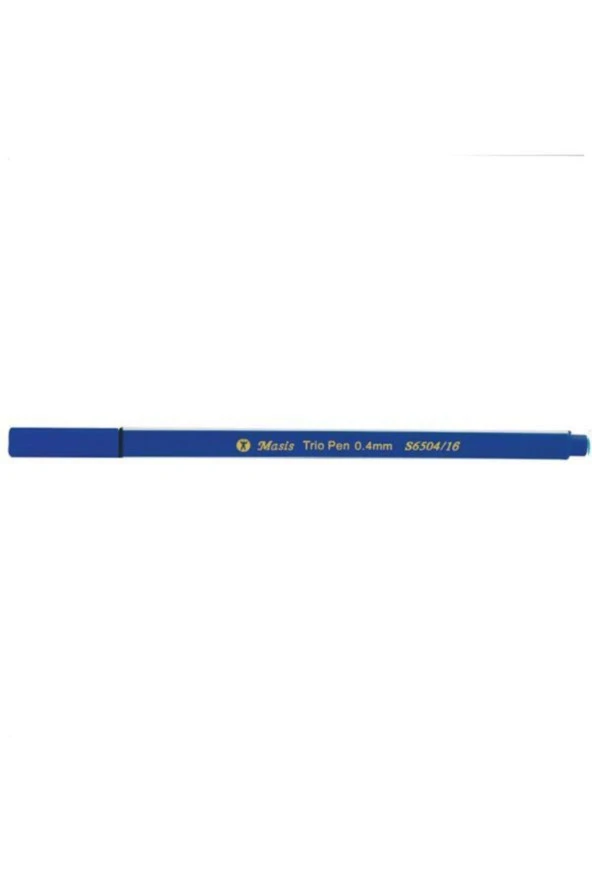Masis Keçe Uç Kalem Koyu Mavi 10 Lu 0.4 mm S6504-16 (1 Paket 10 Adet)