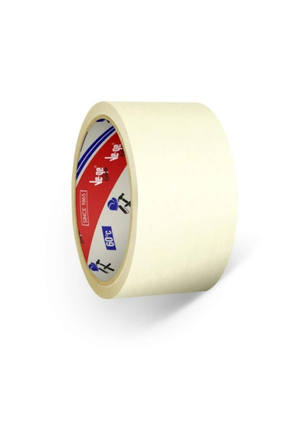 Ve-ge Krepe (maskeleme) Bandı 24 Mm X 30 Metre Bej Gp (6 Lı Paket)