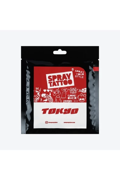 Tokyo City Pack Geçici Dövme Şablon Seti 16 Desen Spreysiz Sadece Şablon - 2