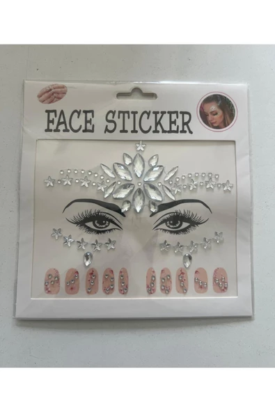 Face Sticker Yapışkanlı Yüz Taşı ve Tırnak Süsleme Taşları