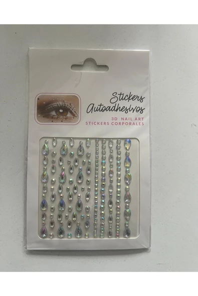Face Gems Damlalar Yapışkanlı Yüz Taşı Seti