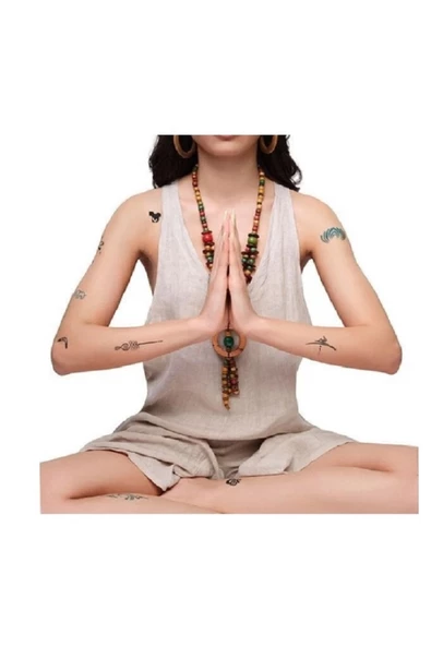 Goa City Pack Geçici Dövme Şablon Seti 14 Desen Spreysiz Sadece Şablon - 3