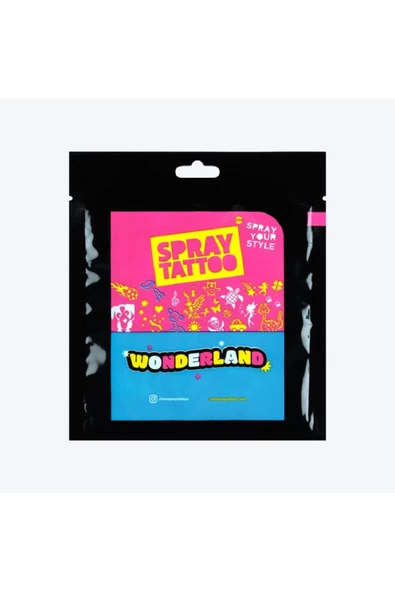 Wonderland City Pack Geçici Dövme Şablon Seti 28 Desen Spreysiz Sadece Şablon - Resim 2