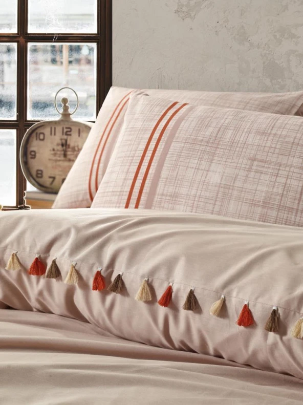 Cotton Box Candy Çift Kişilik Nevresim Takımı Merri Bej - Resim 2