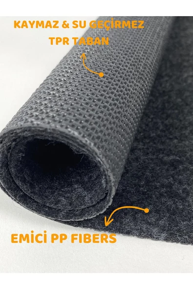 Lavabo Altı Matı Sıvı Geçirmez Kaymaz Taban Evye Dolap Paspası 60x76 cm - 2