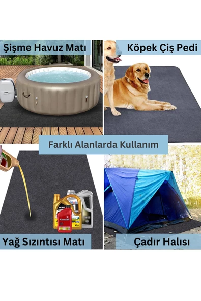 Kamp Matı Çadır Halısı Kaymaz Su Geçirmez Zemin Koruyucu Çadır İçi Dışı Kullanıma Uygun - 5