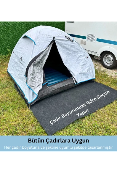 Kamp Matı Çadır Halısı Kaymaz Su Geçirmez Zemin Koruyucu Çadır İçi Dışı Kullanıma Uygun - 2