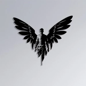 Dark Angel | Renklendirilmiş Metal Tablo>