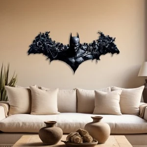 Batman Arkham Knight | Renklendirilmiş Metal Tablo>