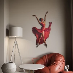 Dancer Woman | Renklendirilmiş Metal Tablo >
