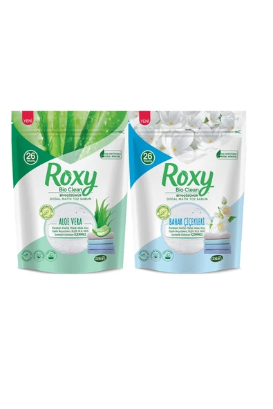 Dalan  Roxy Bio Clean Doğal Matik Toz Sabun Baharçiçekleri-aloe Vera 2'li Set