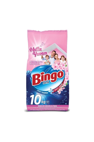 Bingo  Matik Konsantre Toz Deterjan 10kg Mutlu Yuvam