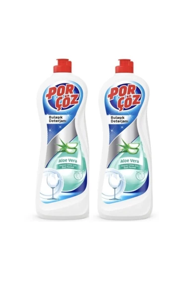 Porçöz  ( 2 Adet ) Porçöz Bulaşık Elde Yıkama Deterjanı Aloe Vera 675 ml