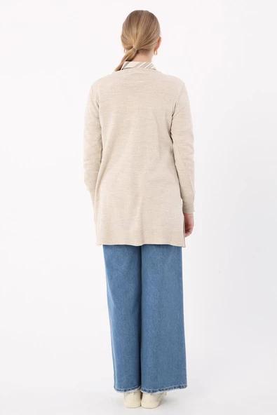 Taş-Bisiklet Yaka Triko Tunik - Resim 4