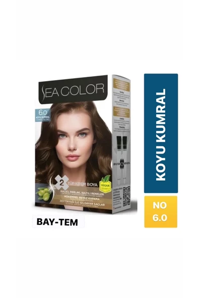 seacolor  Sea Color Saç Boyası Koyu Kumral 6.0