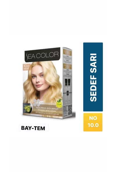 seacolor  Saç Boyası Sedef Sarısı 10.0