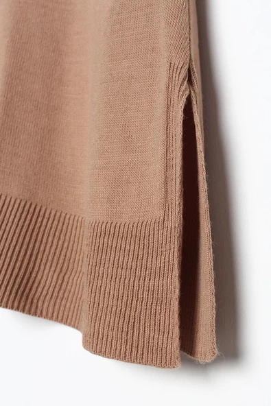 Camel-Balıkçı Yaka Triko Tunik - Resim 7