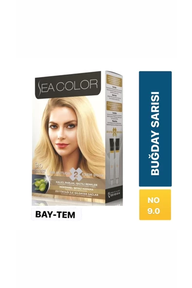 seacolor  Sea Color Saç Boyası Buğday Sarısı 9.0