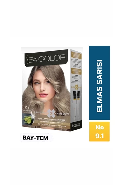 seacolor  SEA COLOR SAÇ BOYASI ELMAS SARISI 9.1