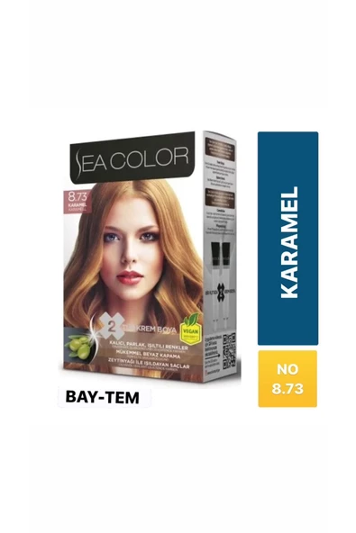 seacolor  Sea Color Saç Boyası Karamel 8.73