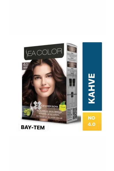 seacolor  Sea Color Saç Boyası Kahve 4.0